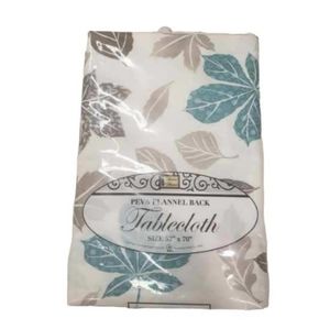 52x72 New Elegant Foliage Multi color Tablecloth